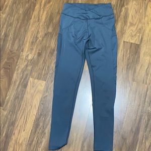 Gray cross over leggings